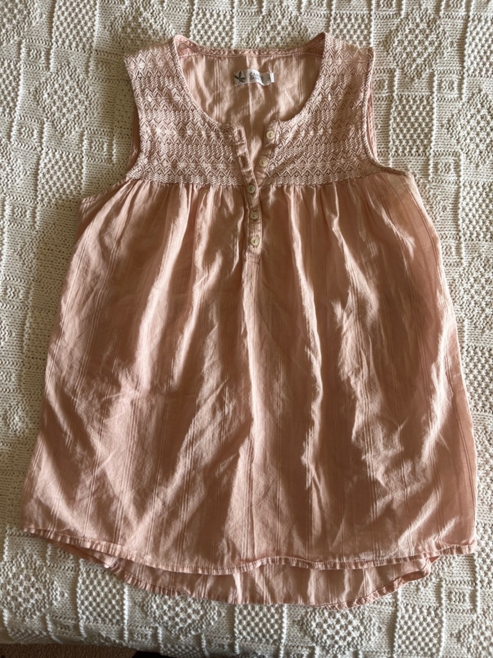 Carve Designs Women's sleeveless cotton top in Azalea Sz XS